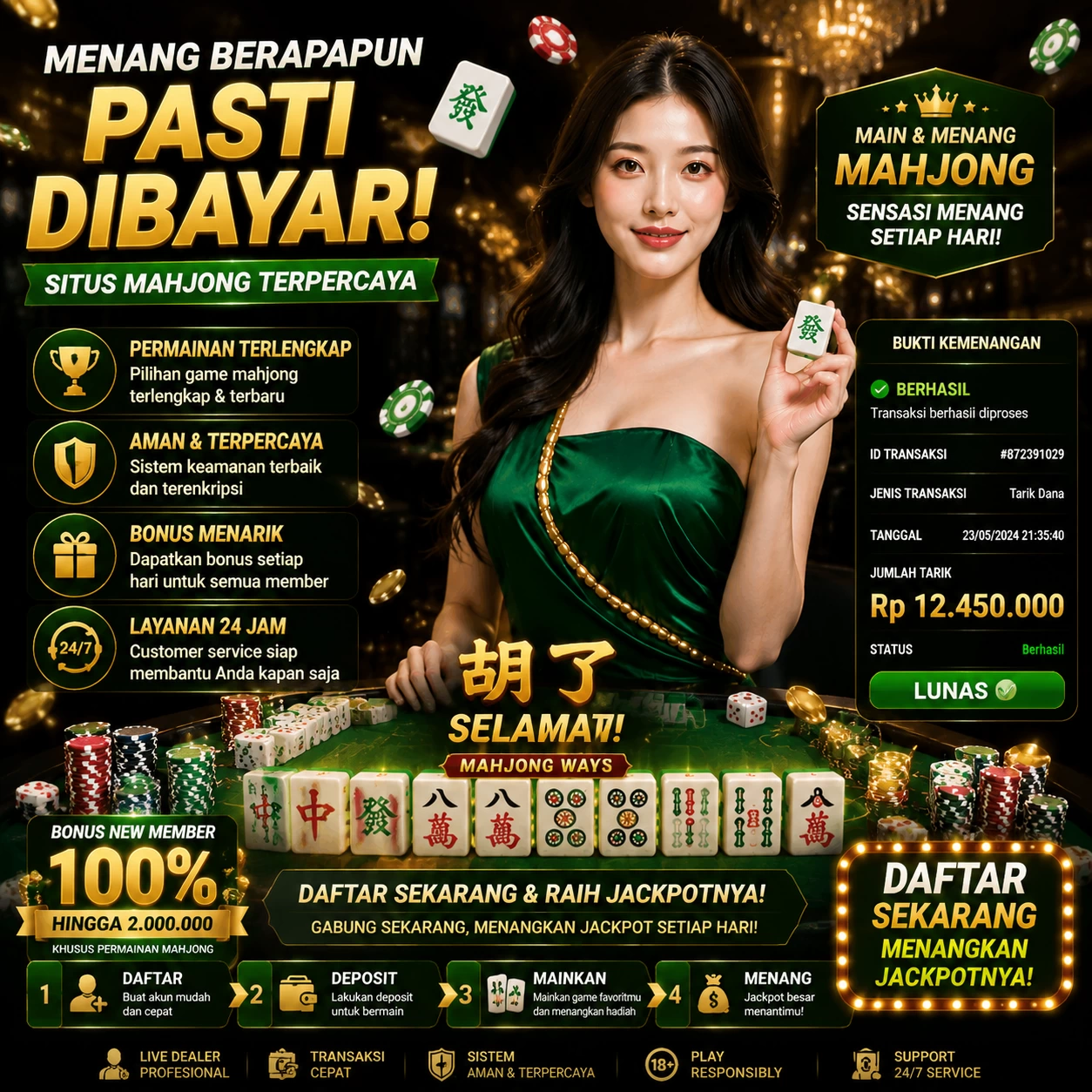 Interface aplikasi setelah instalasi berhasil
